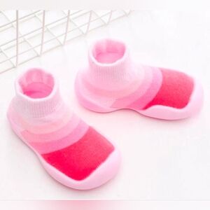 Tiny Explorings Toddler Shoes, Pink with Stripes - Size 12-18m, NWT